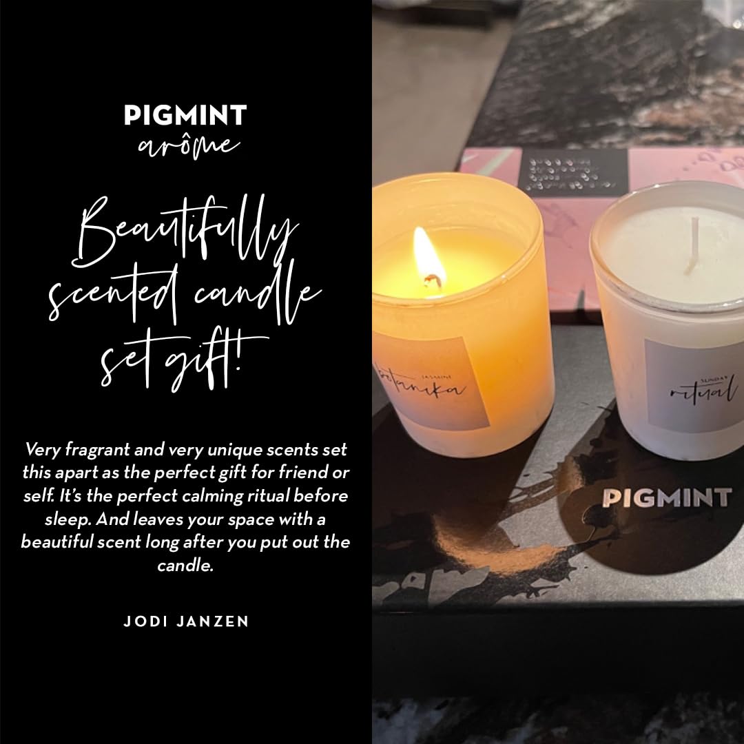 Premium Scented Candles Set - Non-Toxic, Long-Lasting 6-Hour Burn Home Fragrance Candles | Trio Gift Set (White Collection, 3x2.1oz) for Relaxation, Meditation & Romantic Ambiance