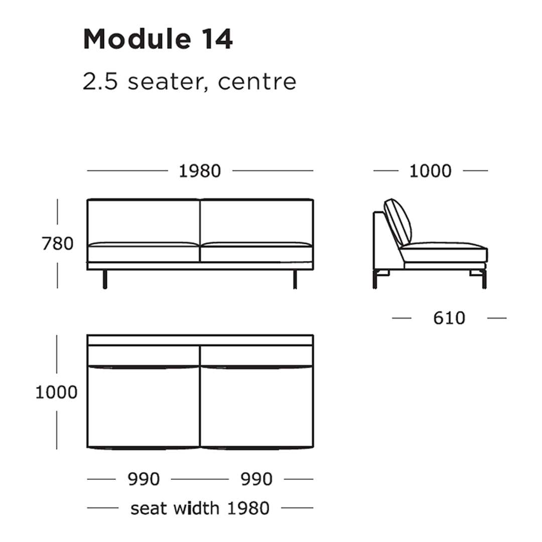 Edge V1 Modular Sofa Set - 9 & 16 Piece Configurable Sectional Couch for Living Room, Lounge & Office Spaces