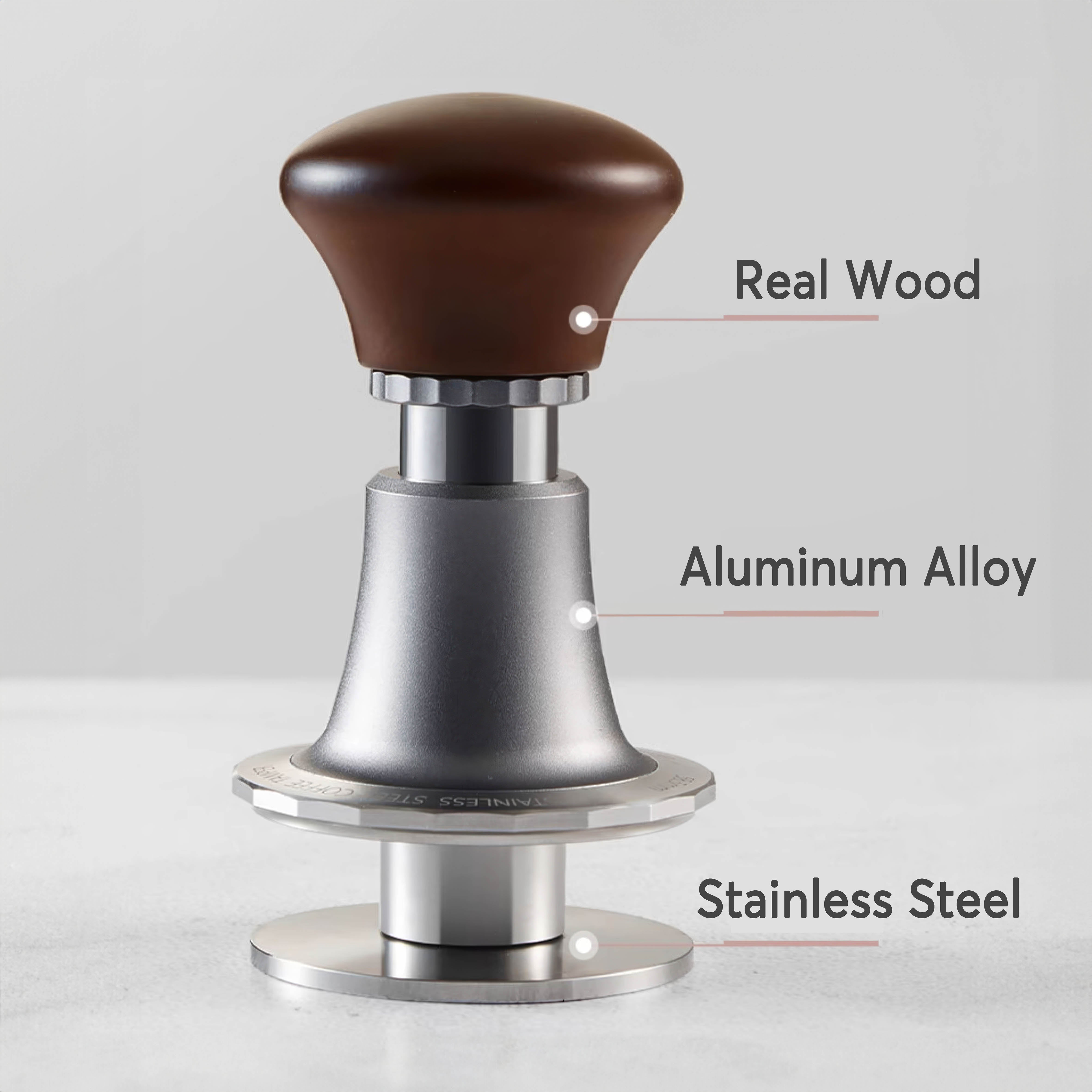 Premium Stainless Steel Coffee Tamper - 58mm Espresso Tamper for Barista & Home Use - Perfect for Espresso Machines & Coffee Pressing