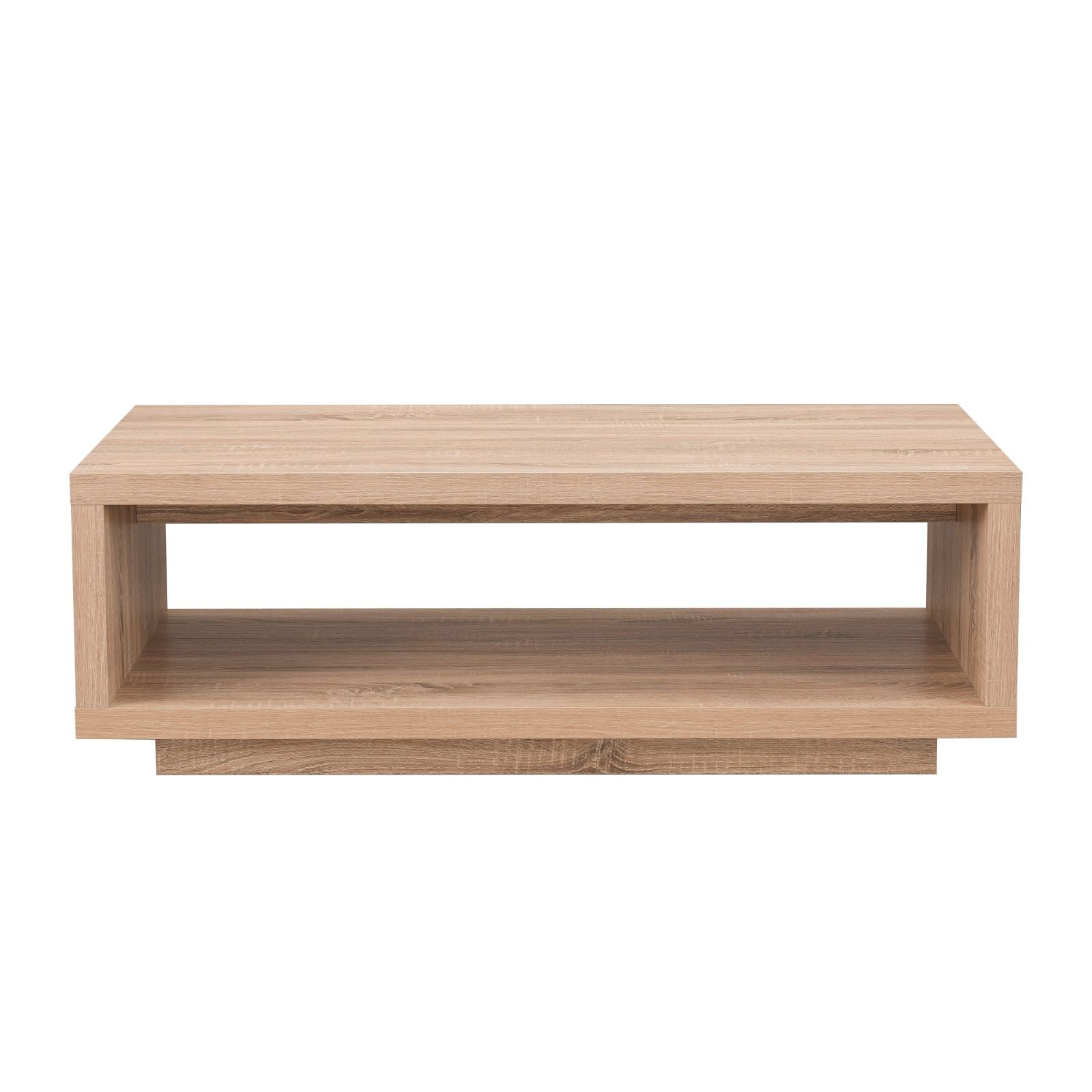 Brunswick 47-Inch Oak Coffee Table by Criterion - Modern Living Room Center Table for Home Decor