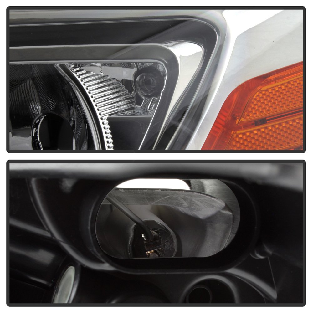 ACANII Replacement Headlights for 2012-2014 Ford Focus Halogen Models - Driver & Passenger Side - Perfect for Night Driving & Vehicle Restoration