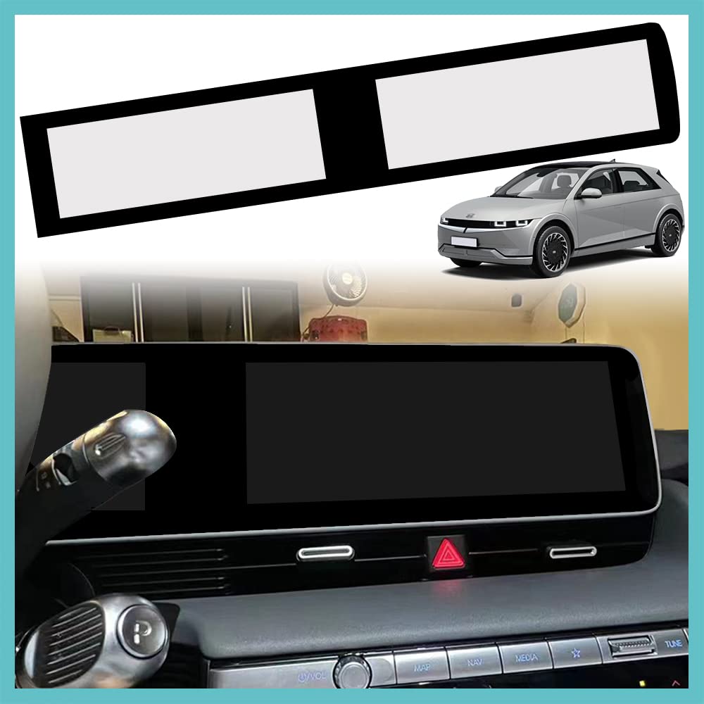 BestEvMod Matte Screen Protector for Hyundai Ioniq5 2022 | Anti-Glare Navigation Touch Screen Cover | LHD Compatible | Perfect for Road Trips & Daily Commuting