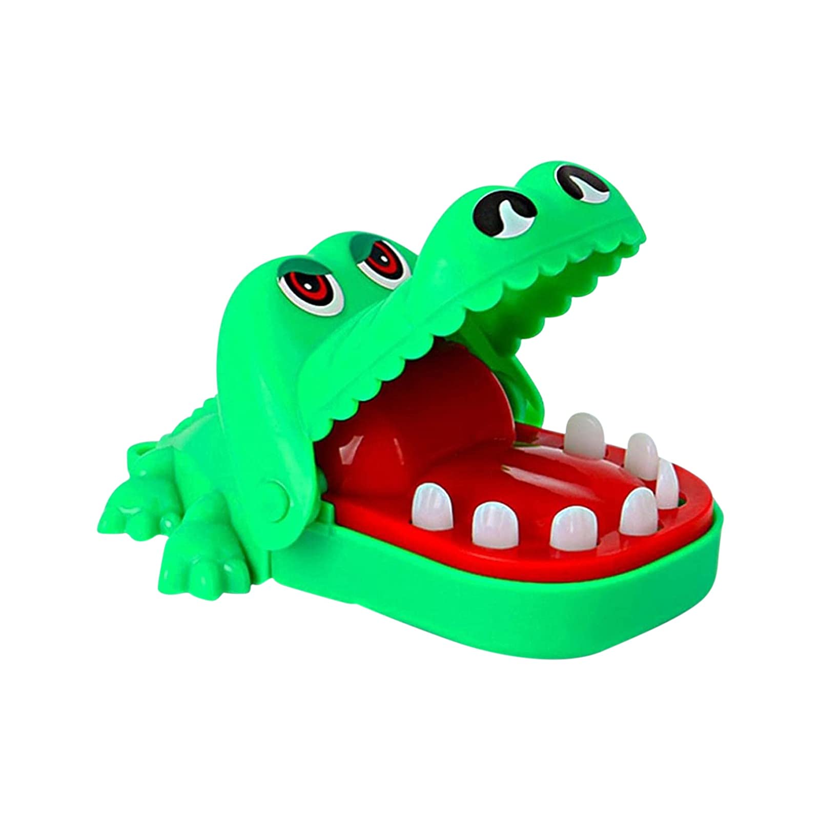 Fun Crocodile Biting Finger Game for Kids - Interactive Dentist Toy with Teeth - New Version Green Educational Toy for Ages 4+ - Perfect for Family Game Night & Preschool Learning Activities