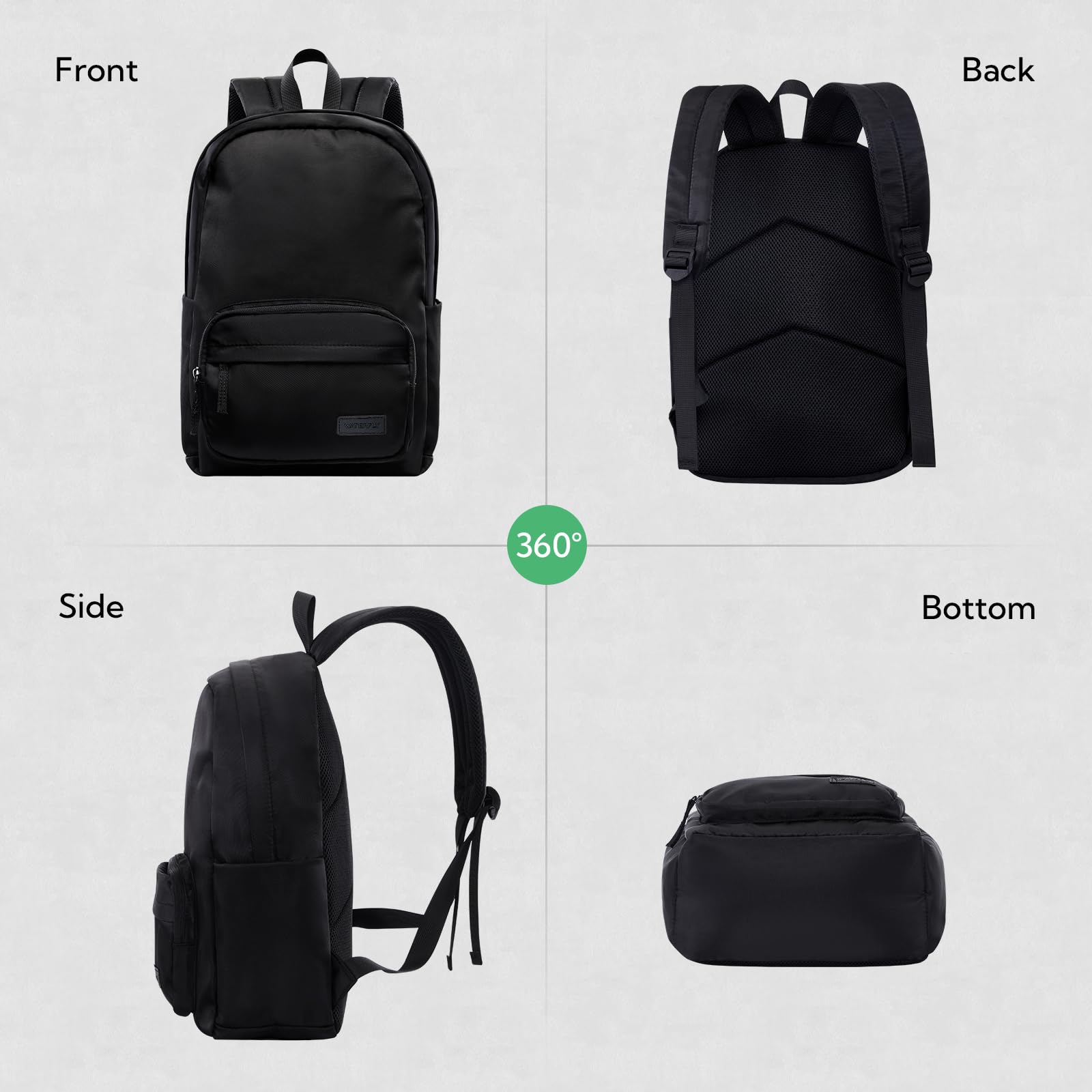 **Waterfly 18L Lightweight School Backpack - Small Daypack for Men & Women, Water-Resistant Casual Hiking Backpack for Travel, College, Sports & Outdoor Activities**