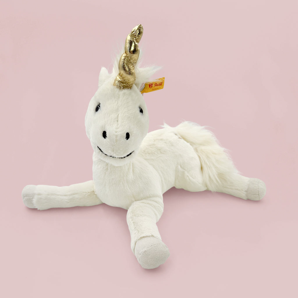 Steiff Dangling Unica Unicorn Plush Toy with Personalized Pajamas - Perfect Gift for Kids, Birthday & Nursery Decor