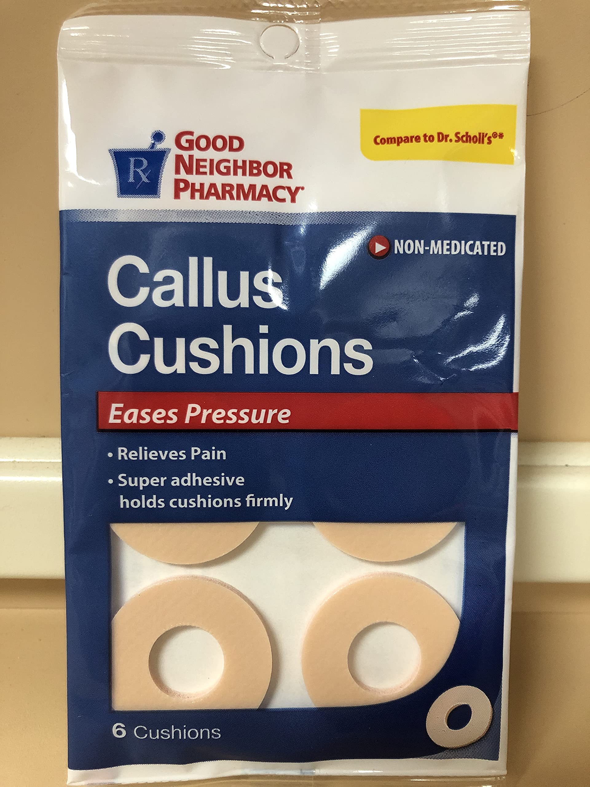GNP Callus Cushions for Feet - Soft Gel Pads for Corns & Calluses Relief - Comfortable Foot Care Cushions for Daily Use, Walking & High Heels