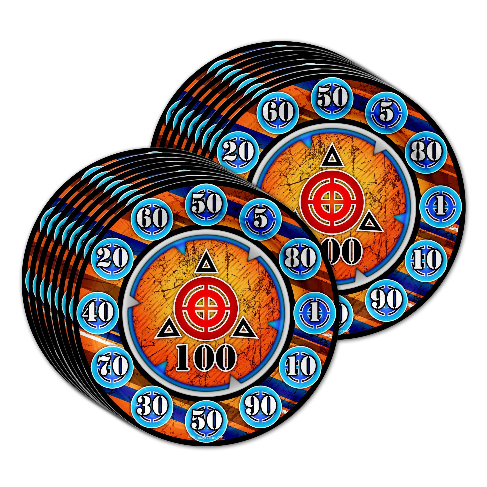 Dart Gun Target Birthday Party Supplies Set - 16-Piece Tableware Kit with Plates, Napkins & Cups for Kids, Adults - Perfect for Birthday Parties, Game Nights & Outdoor Events