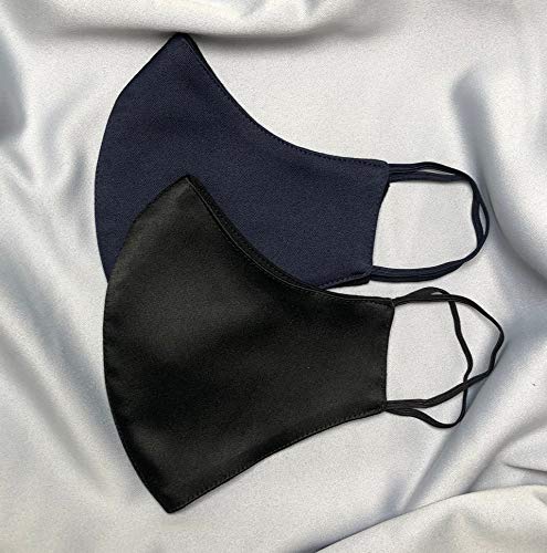 LinenBlue® Premium 600 Thread Count Satin Silk Face Mask for Women - Soft, Breathable & Stylish - Perfect for Travel, Work & Everyday Protection