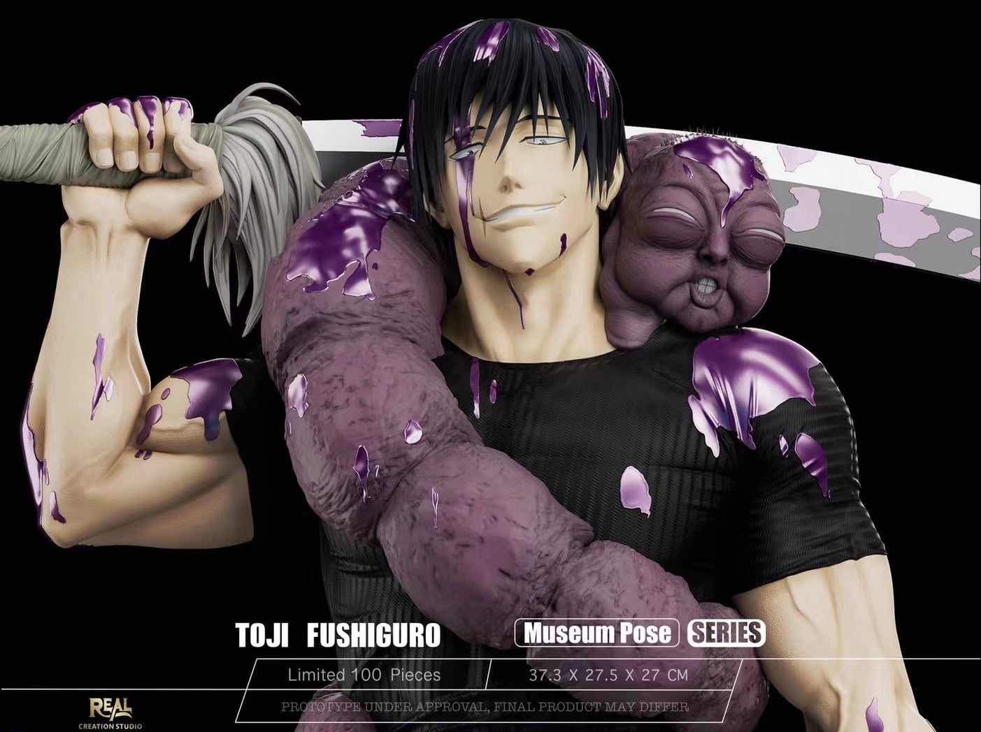 Real Creation Studio - Fushiguro Toji Anime Figure | Jujutsu Kaisen Collectible Action Figure for Fans & Decor | Perfect for Display, Cosplay, and Gift Giving