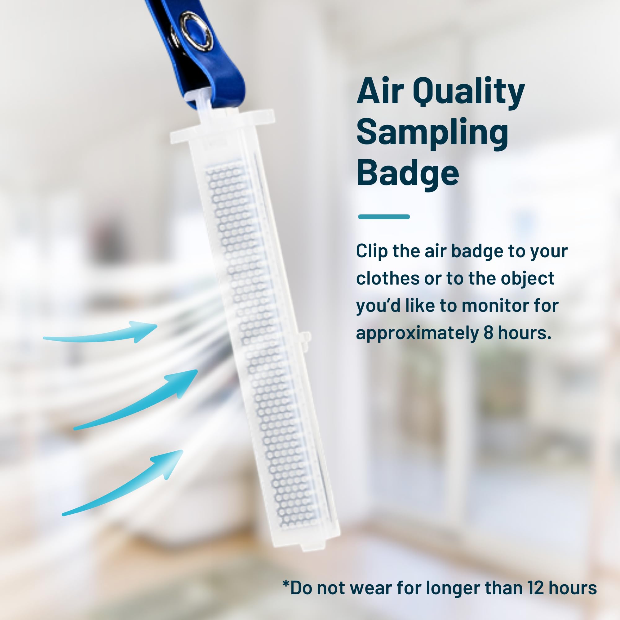 SimpleLab VOC Air Exposure Test Kit - 25 VOCs Tested | Indoor Air Quality Testing for Home & HVAC Systems | Laboratory Certified Home Air Test | Monitor Formaldehyde, Benzene & More | Perfect for New Homes, Renovations & Health Concerns