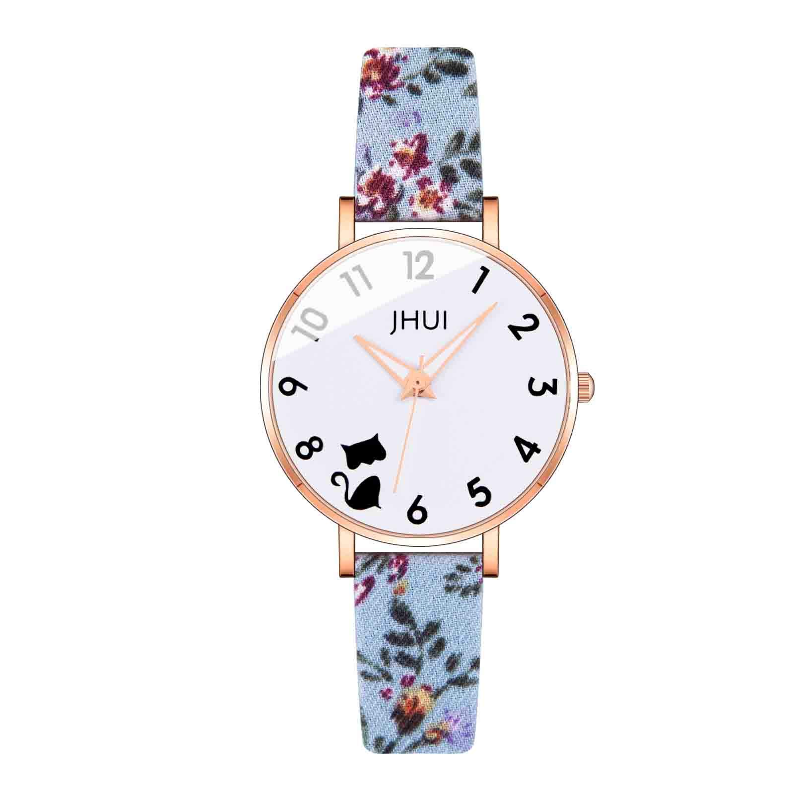 Elegant Women's Quartz Watch with Leather Strap - Analog Alloy Case Wristwatch for Ladies - Perfect for Office, Dating & Everyday Wear
