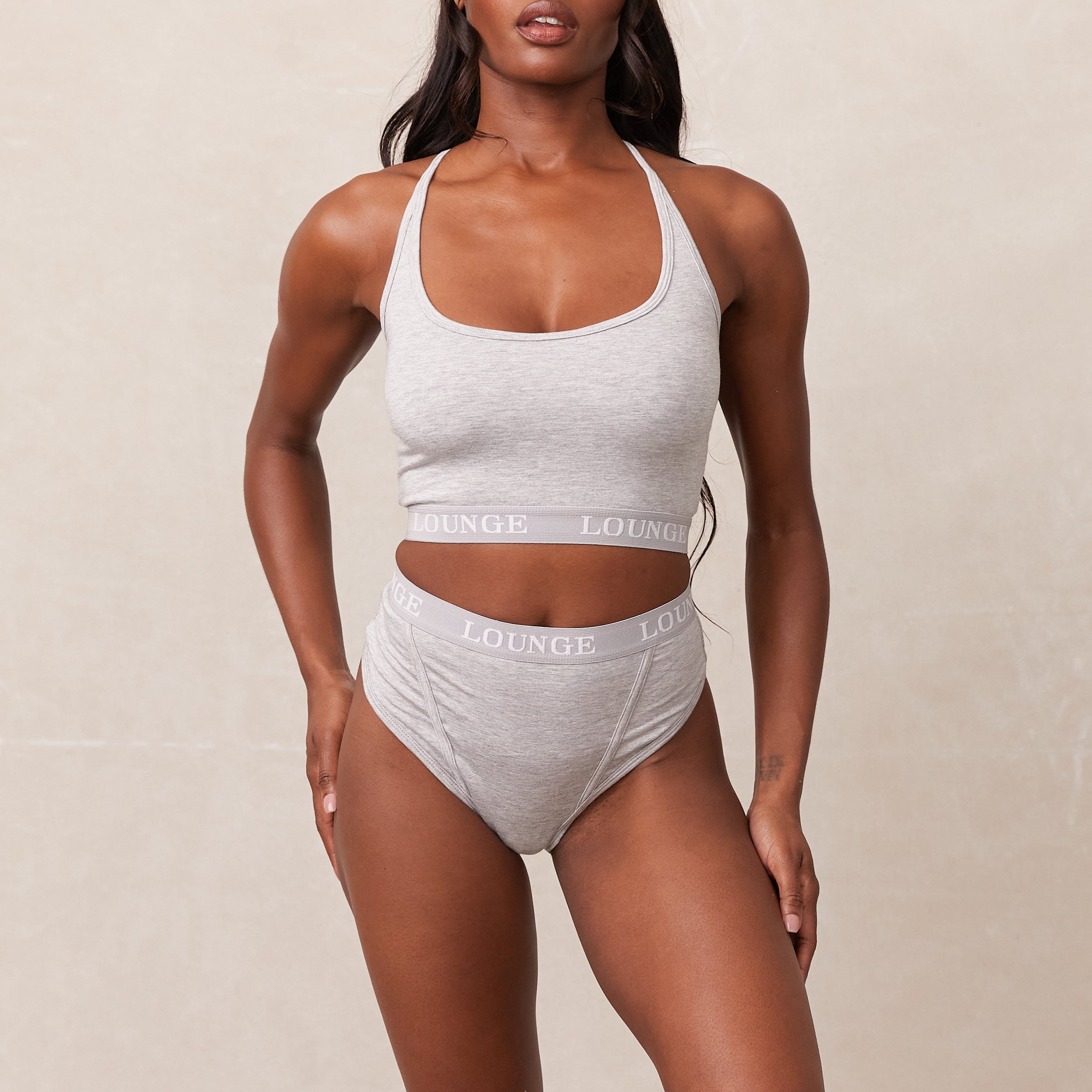 Soft Bamboo Basic Bralette - Comfortable Grey Wireless Bra for Women | Perfect for Yoga, Lounge & Everyday Wear