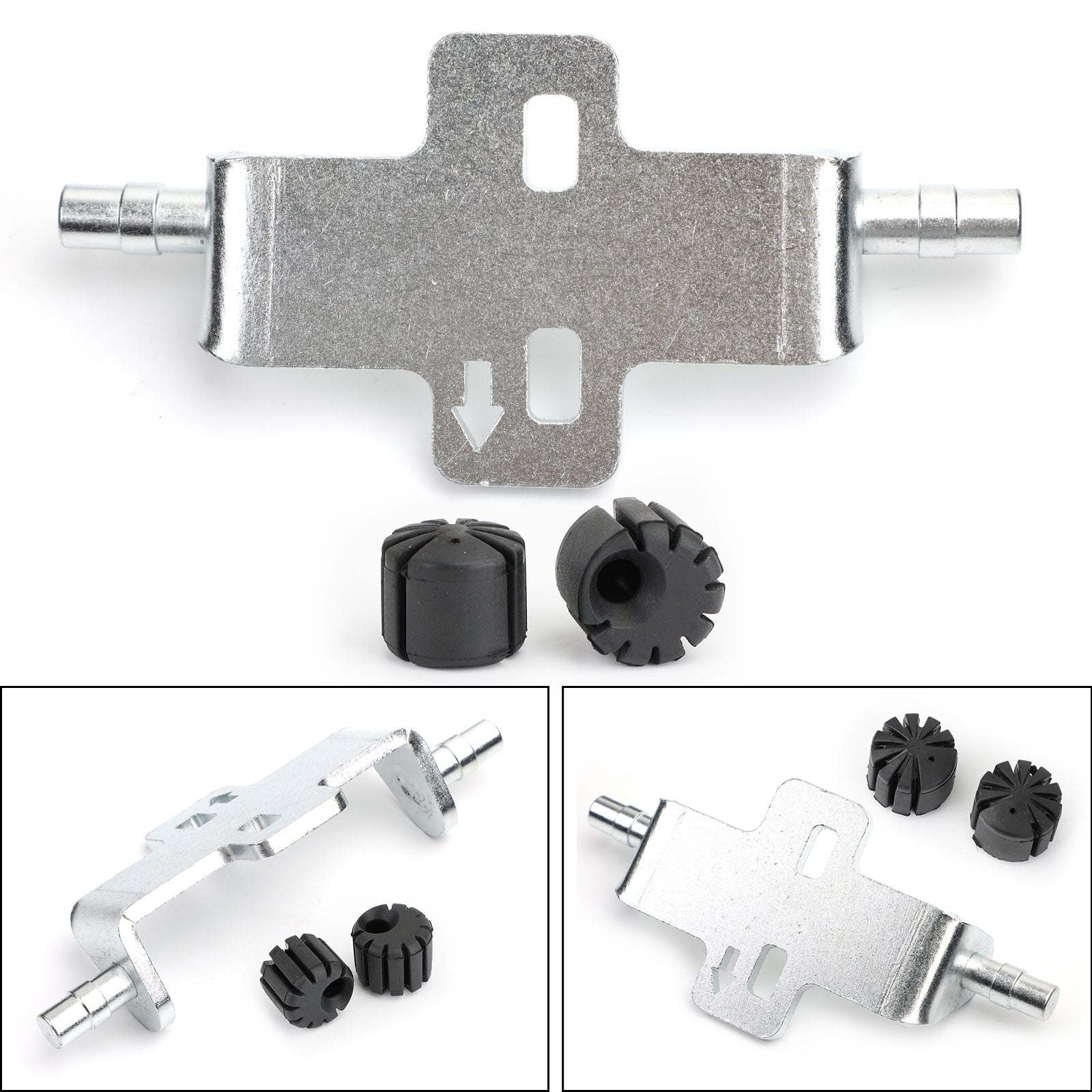 10mm Silver Seat Lowering Kit & Rubber for BMW R1200RT R1200GS LC/ADV (2008-2018) - Universal Fit Motorcycle Accessory for Comfortable Riding & Improved Control