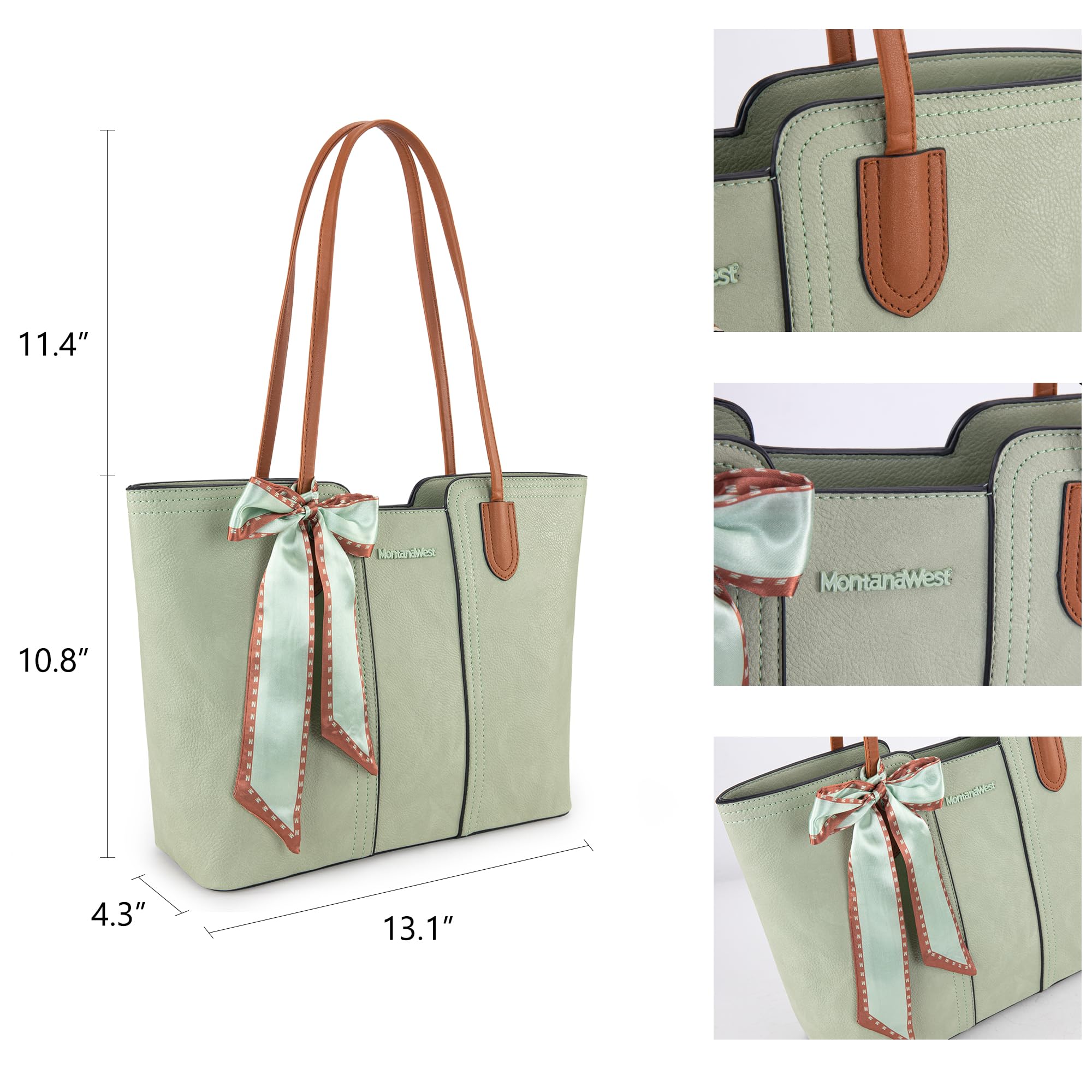 Montana West Women's Medium Tote Bag with Top Handle - Stylish & Spacious Handbag for Work, Travel & Everyday Use