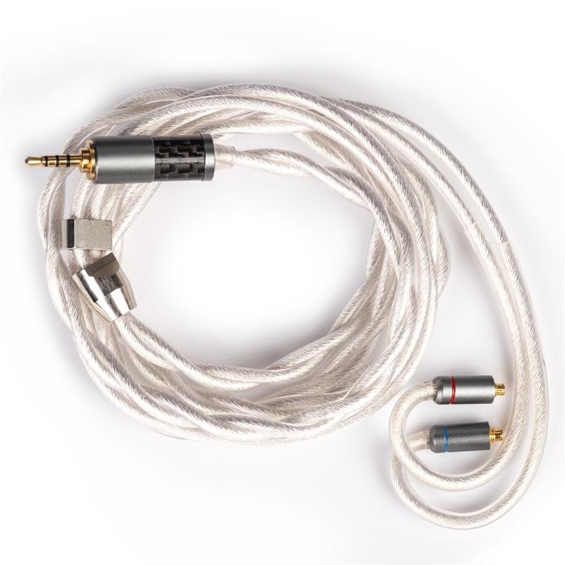 Premium TRI 2 Core Grace S 630 Strands HiFi Earphone Upgrade Cable - Silver Plated for Enhanced Audio Quality | Perfect for Audiophiles, Musicians & Studio Recording