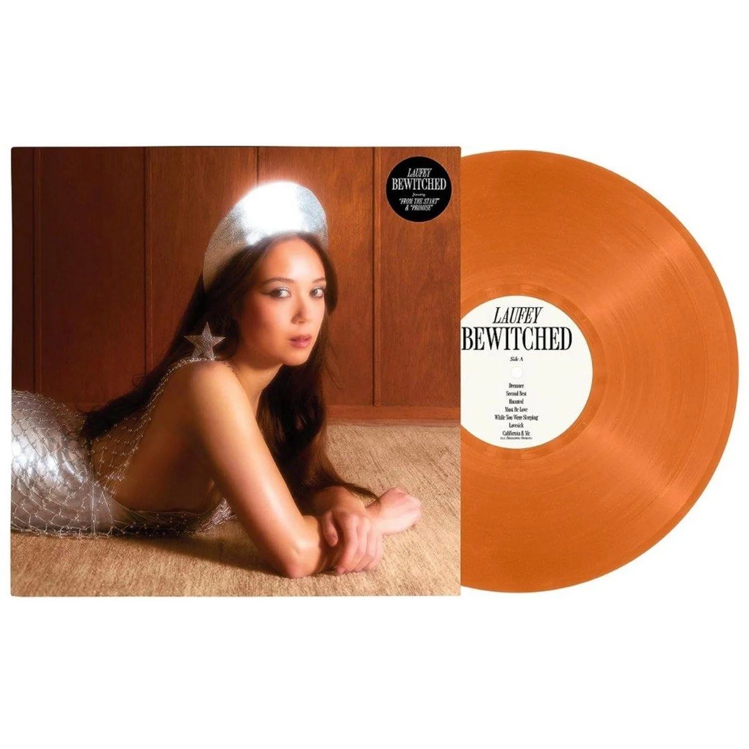 Laufey Bewitched Orange Vinyl LP Record - Limited Edition Collectible Vinyl for Jazz & Pop Music Lovers, Perfect for Home Listening & Gift Giving