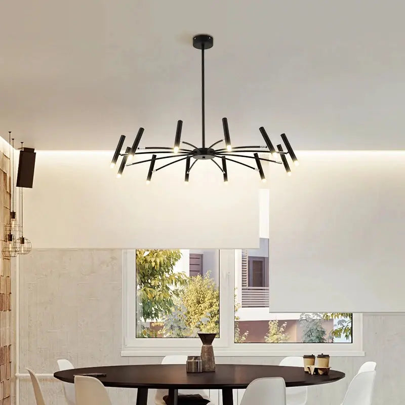 Berny Modern Ceiling Chandelier - 12/18/24 Lights Crystal LED Lighting Fixture for Dining Room, Living Room & Bedroom | Elegant Home Decor Lighting Solution