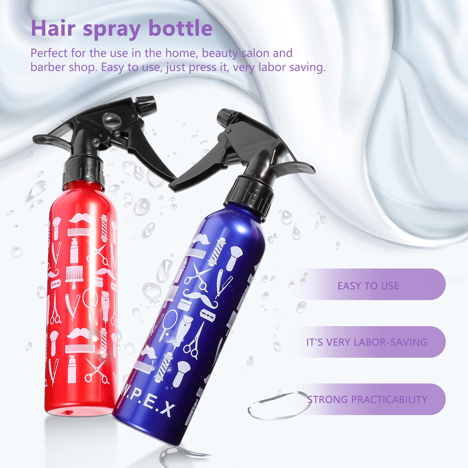 2 Pack Professional Watering Can Spray Bottle - Portable Hair & Makeup Mist Sprayer for Styling, Hydrating Plants, and Skincare | Perfect for Salons, Home Gardening, and Travel