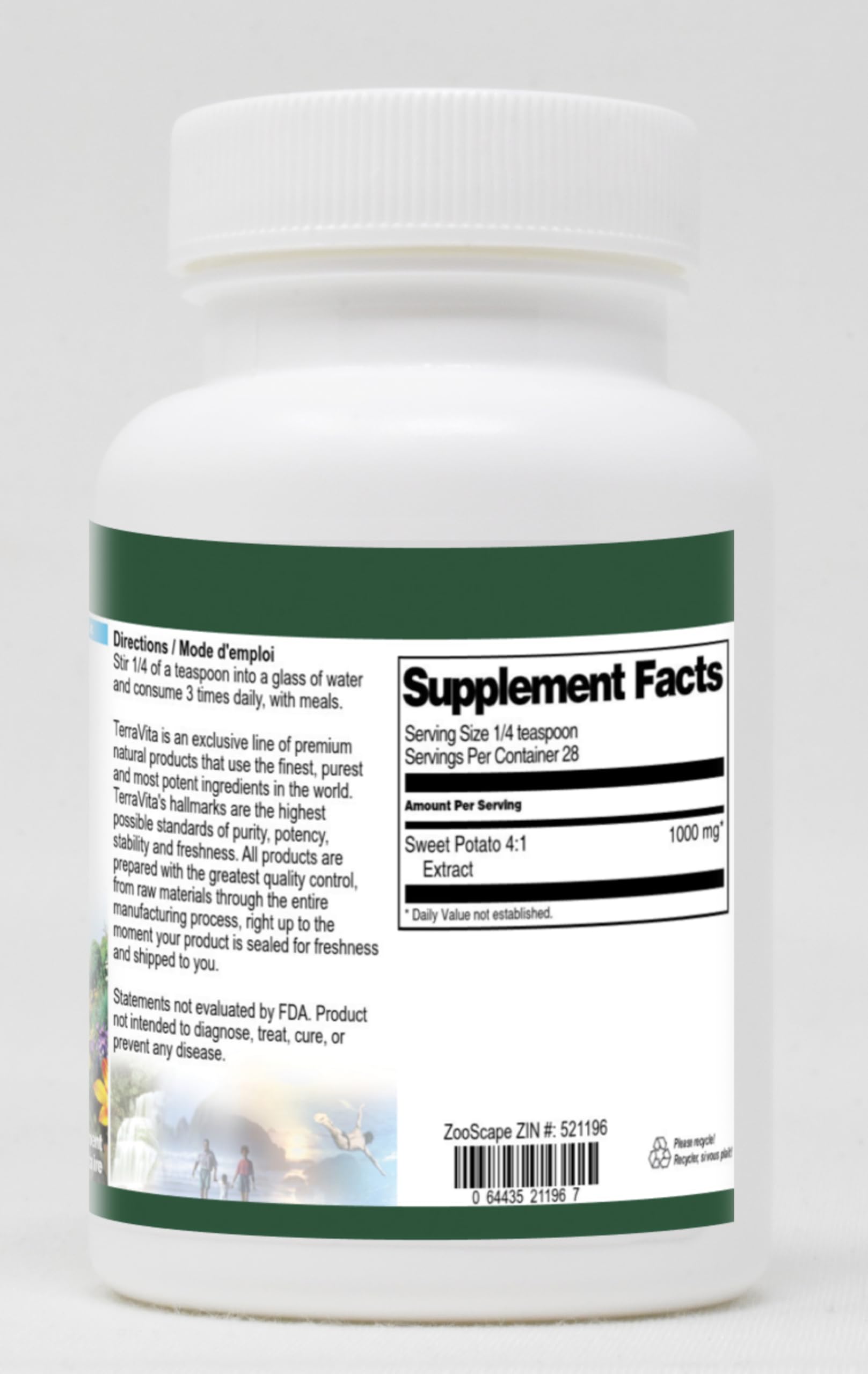 Organic Sweet Potato Powder 4:1 Extract (1 oz) - Pure, Non-GMO, Gluten-Free - Perfect for Smoothies, Baking & Healthy Recipes