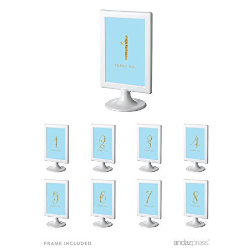 Light Blue 1 to 8
