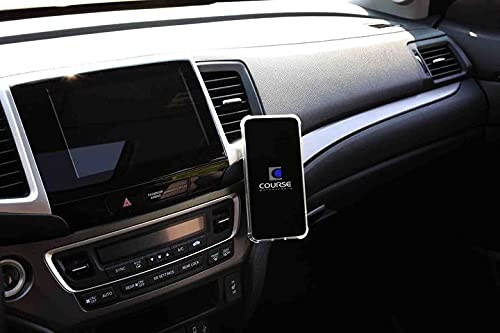 Course Motorsports DirectFit Phone Mount - Magnetic & Wireless Charging for Honda Pilot/Ridgeline (2016-2023) | Universal Smartphone Compatibility | Secure Hands-Free Driving | Perfect for Commuting, Road Trips & GPS Navigation