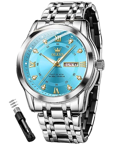 5513: Silver band & Blue dial