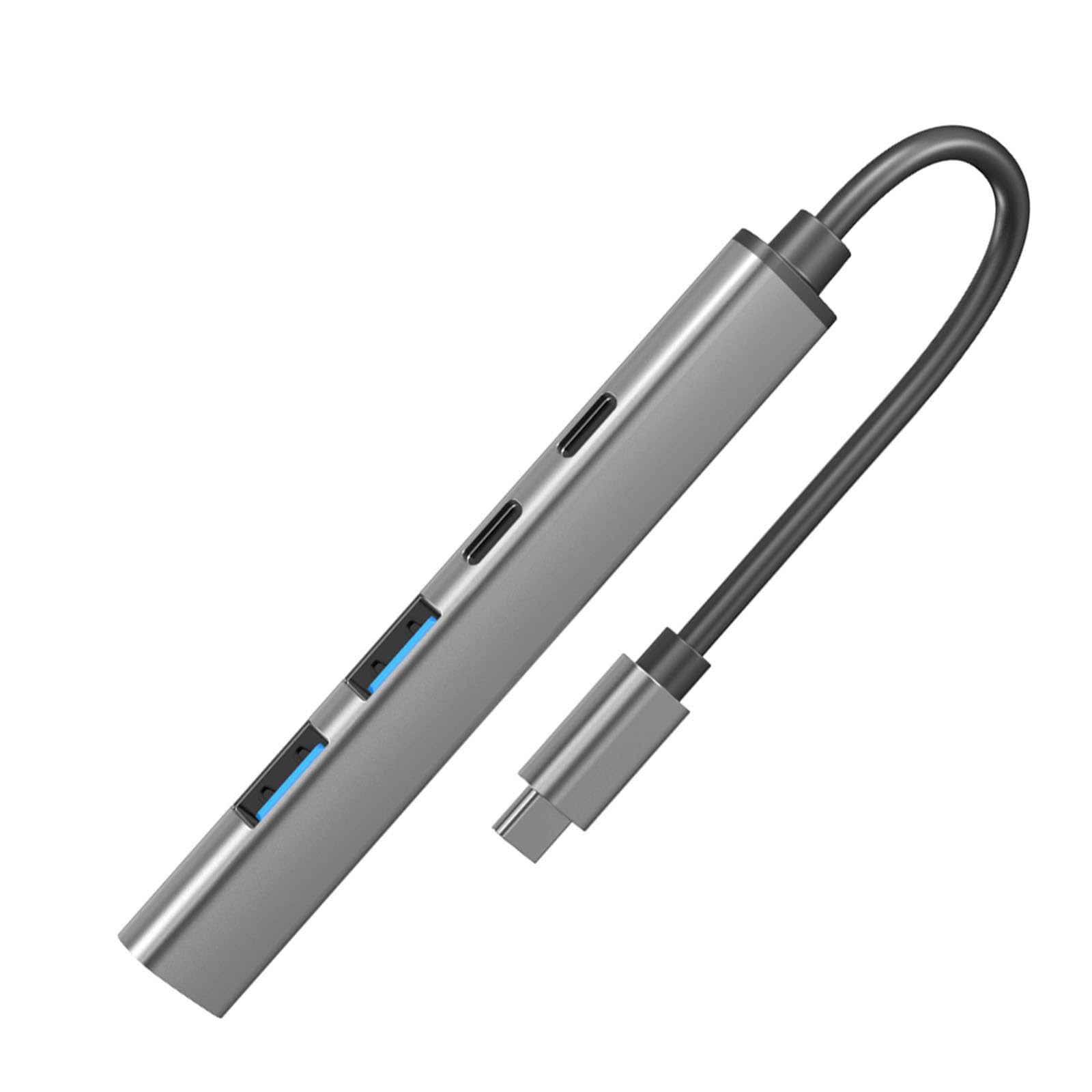 Yeselino 5-in-1 USB C Hub with USB Ports for Laptop, Smartphone & Type C Devices - Connect Printer, Mouse, Keyboard & More | Plug & Play Multi-Port Adapter for Home Office & Travel Use