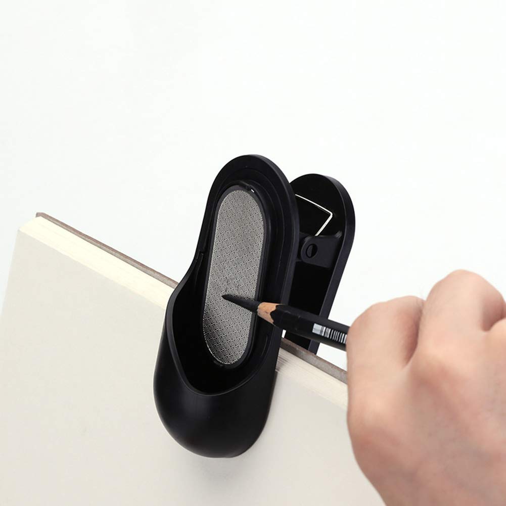 BXT Premium Charcoal Pencil Sharpener - Graphite Lead Sandpaper Sharpener with Sketch Paper Clamp - Art Drawing Tool for Artists & Beginners - Perfect for Sketching, Shading & Professional Artwork