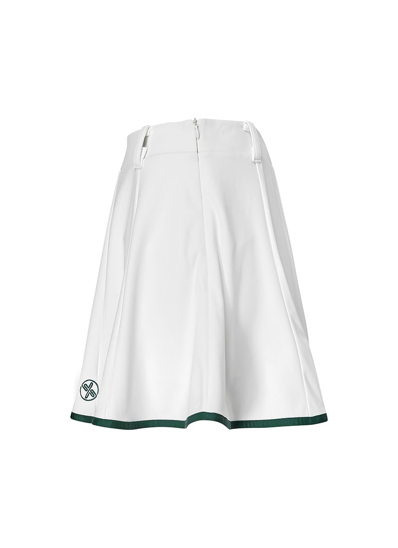Stylish Line Trim Flared Skirt for Women - Elegant A-Line Midi Skirt with Flowy Hem | Perfect for Office, Party & Casual Wear
