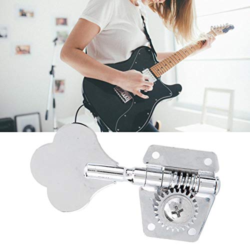 VBESTLIFE Electric Bass Machine Heads - Premium Open Gear Tuners with Knobs for Precise String Tuning (Set of 4) - Perfect for Electric Bass Guitar Maintenance & Replacement - Ideal for Musicians, Performers & DIY Guitar Repair