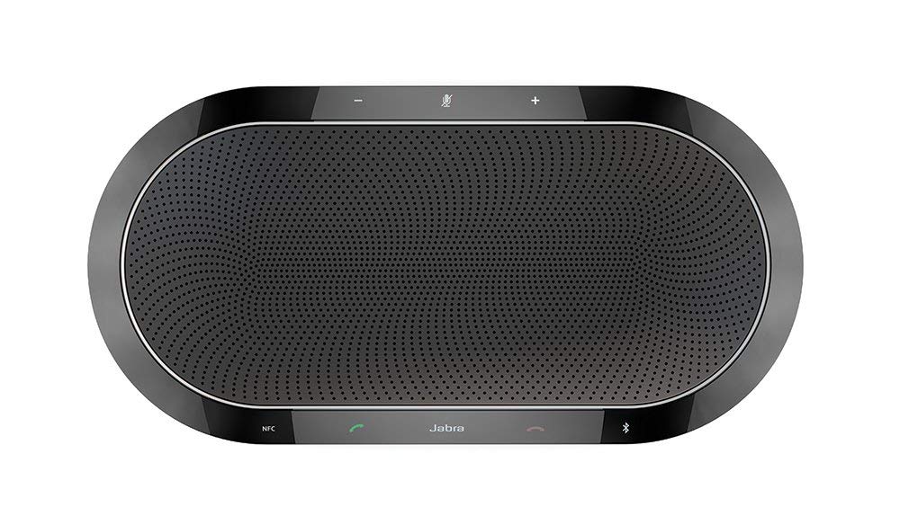 Jabra Speak 810 MS Teams Certified Bluetooth Conference Speaker with USB-A Cable - Wireless Meeting Speakerphone for Large Rooms, Compatible with Laptop, Smartphone & Tablet (Renewed) - Perfect for Remote Work, Video Conferencing & Business Calls