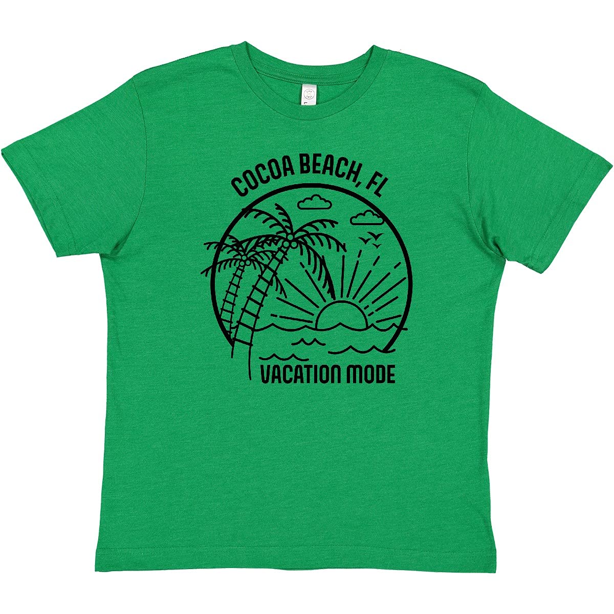 Inktastic Summer Vacation Mode Cocoa Beach Florida Youth T-Shirt - Fun Florida Beach Trip Tee for Kids & Teens - Perfect for Summer Holidays, Beach Outings & Family Vacations