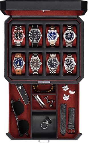 8 Slot - Black/Red