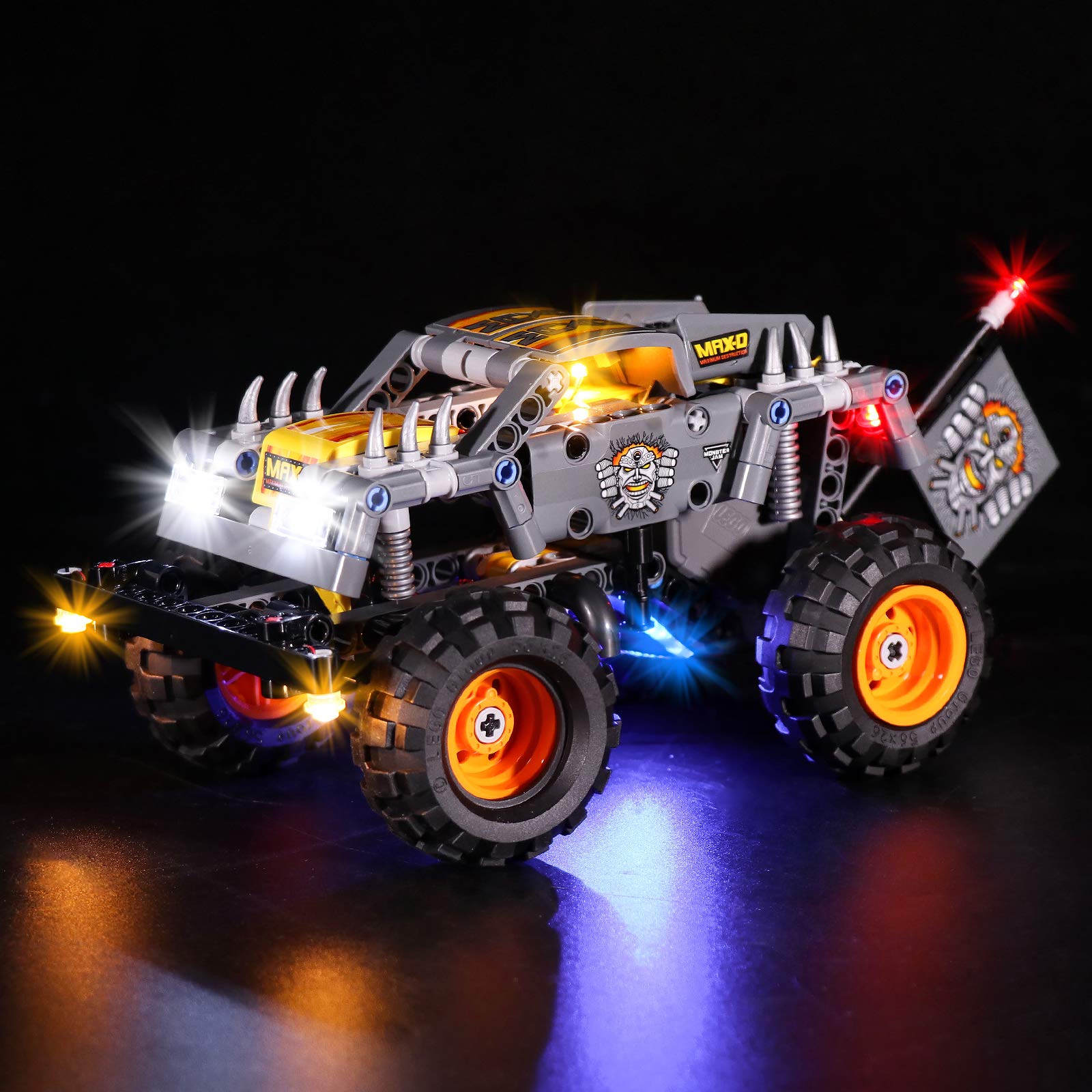 T-Club LED Light Kit for Lego 42119 Mustang - Compatible with Lego Technic 42119 Off-Road Buggy Model (Lego Set Not Included) - Enhance Your Lego Car Display with Realistic Lighting Effects for Nighttime Showcase or Home Decoration