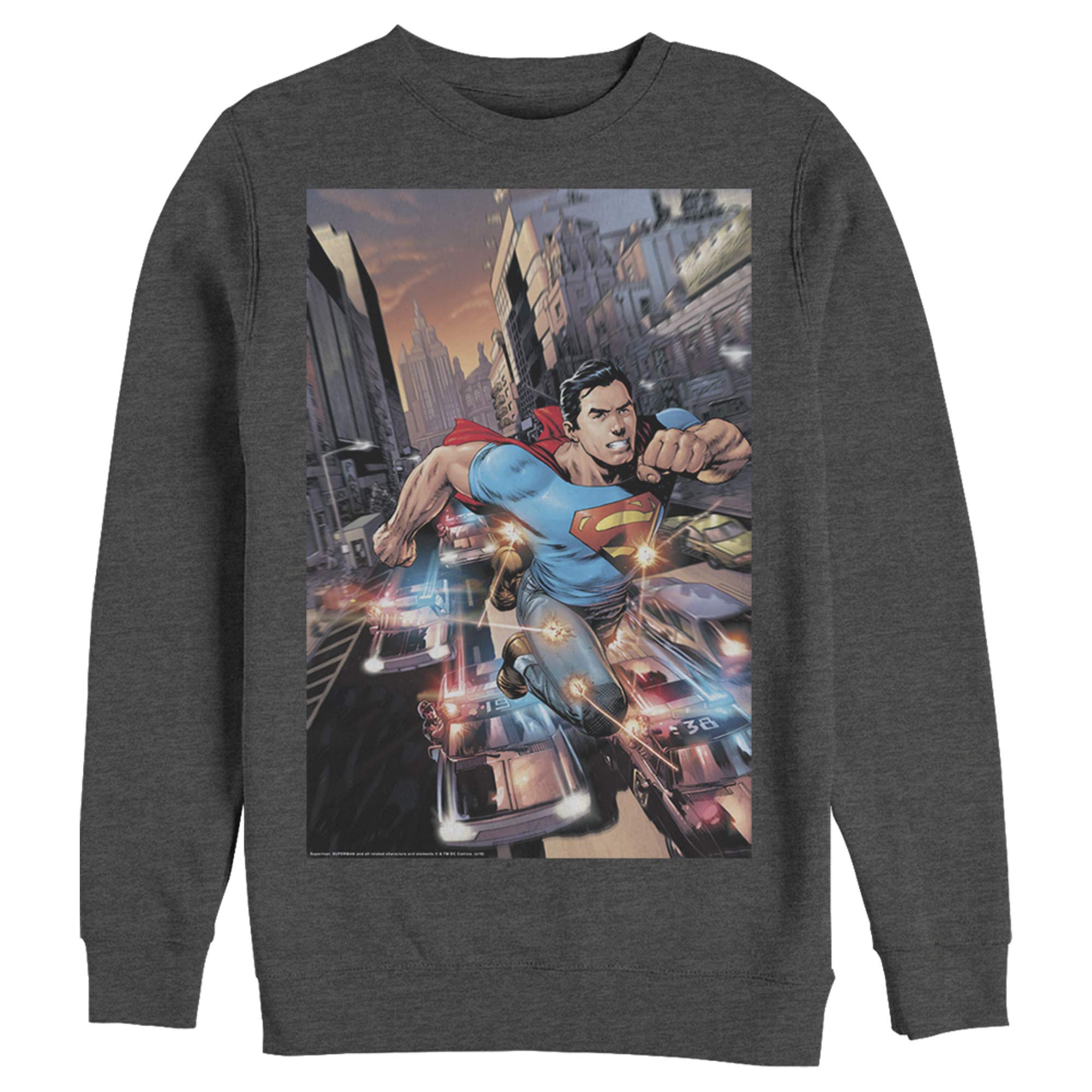 Men's Superman Glimmer Sweatshirt - Hidden Hero Design for Casual Wear