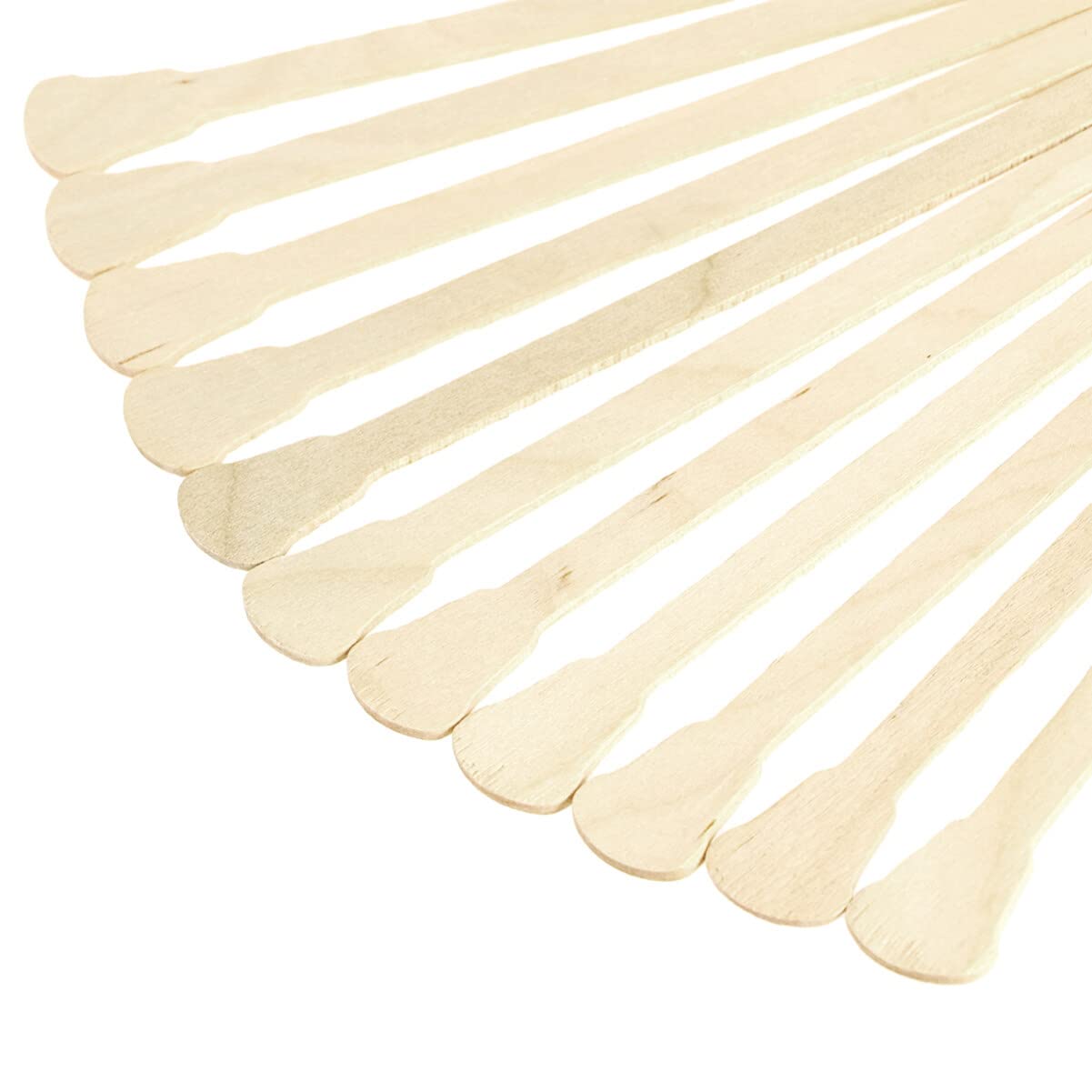 50pcs Wooden Waxing Spatulas - Professional Wax Applicator Sticks for Eyebrow, Face & Body Hair Removal - Ideal for Salon, Spa & Home Waxing Kits