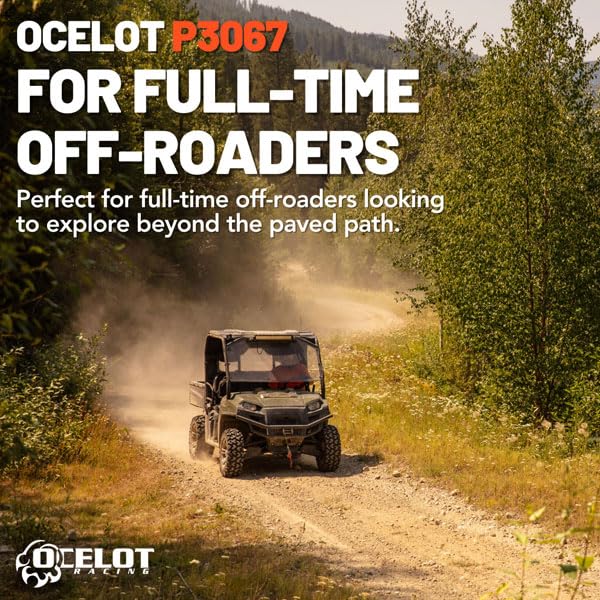 Premium 27x9x14 UTV Tires - Ocelot P3067 Basilisk 6-Ply All-Terrain ATV/UTV Tires, Lightweight & Durable Tubeless Design for Mud, Sand & Trails - Perfect for Off-Road Adventures, Hunting & Farm Work