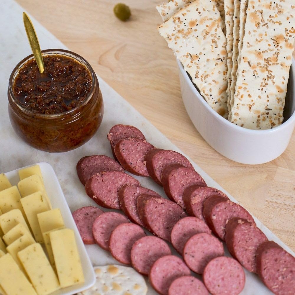 Gourmet Meat and Cheese Sampler Gift Basket - Premium Charcuterie Board with Assorted Cheeses, Cured Meats & Crackers | Perfect for Holidays, Housewarming, Corporate Gifts & Charcuterie Parties
