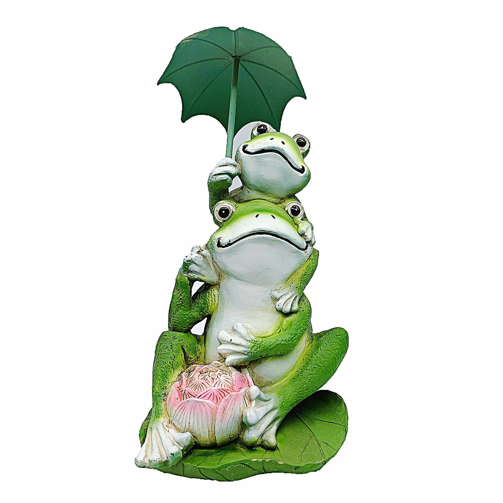 Resin Cartoon Frog Statue - Outdoor Animal Sculpture for Garden, Patio, Lawn & Yard Decor - Durable Garden Ornaments & Indoor Decorative Accessories - Perfect for Home, Office & Gift Giving