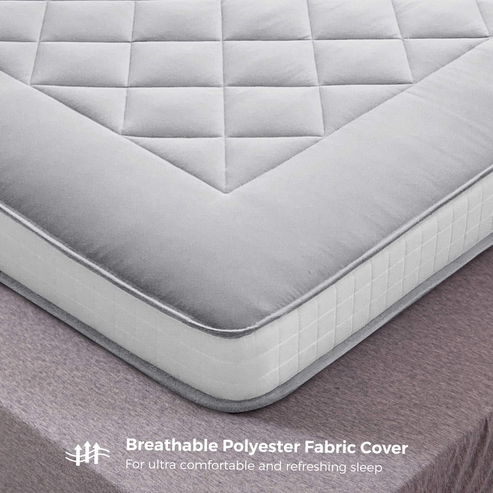 MAXYOYO 6-Inch Extra Thick Japanese Futon Mattress - Premium Diamond Quilted Floor Bed for Bedroom, Guest Room & Small Spaces - Breathable Cotton Fill, Grey - Perfect for Apartments, Dorms & Minimalist Living