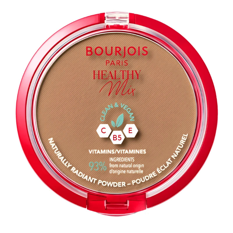 Bourjois Healthy Mix Clean Powder - Lightweight, Oil-Control Face Powder for Flawless Matte Finish | Perfect for Daily Wear & Touch-Ups