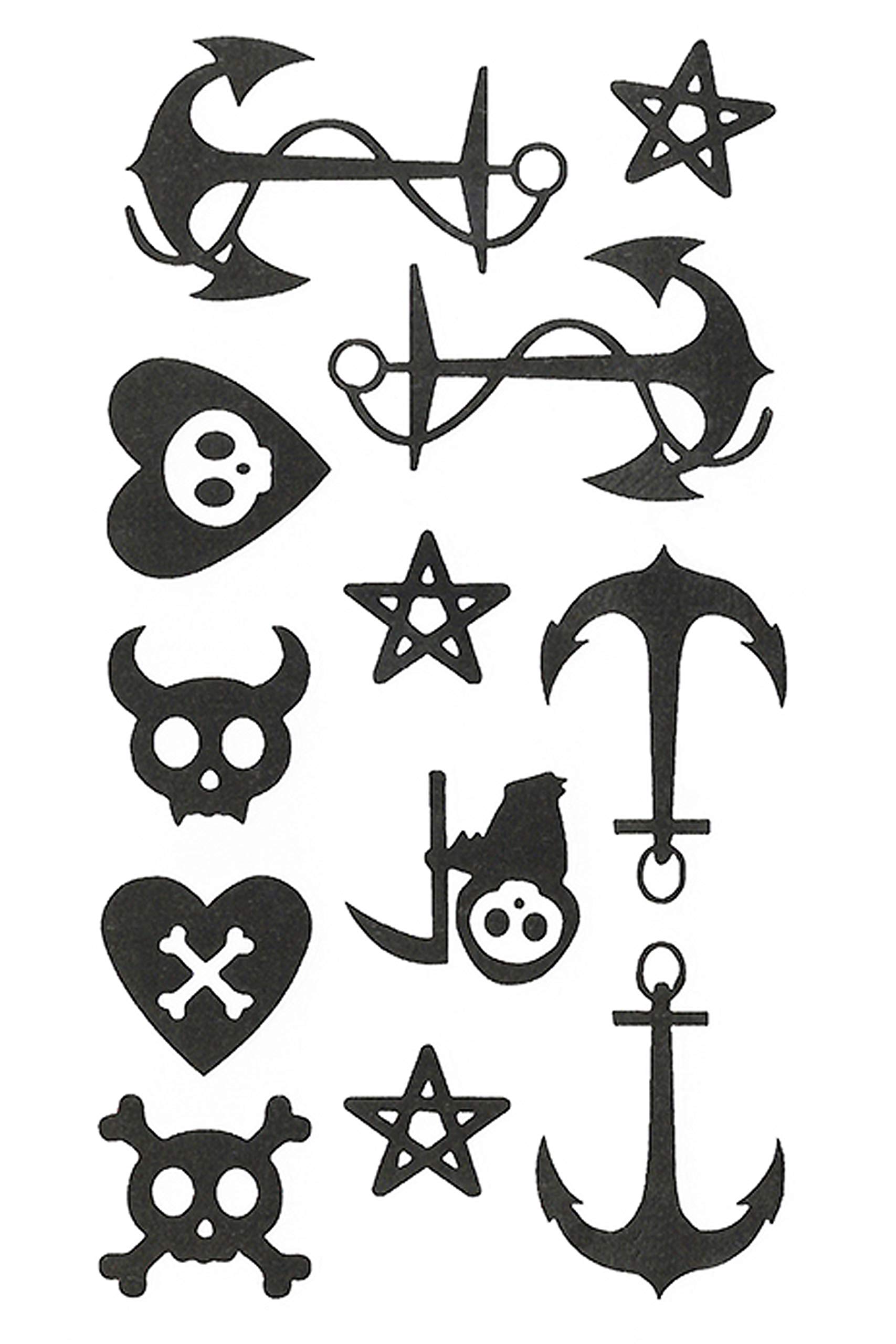 Waterproof Temporary Tattoo Stickers for Men & Women - 3D Realistic Flowers, Butterflies, Stars, Angels, Wolves & Armband Designs (60mm x 105mm) | Perfect for Parties, Halloween Costumes & Fashion Accessories