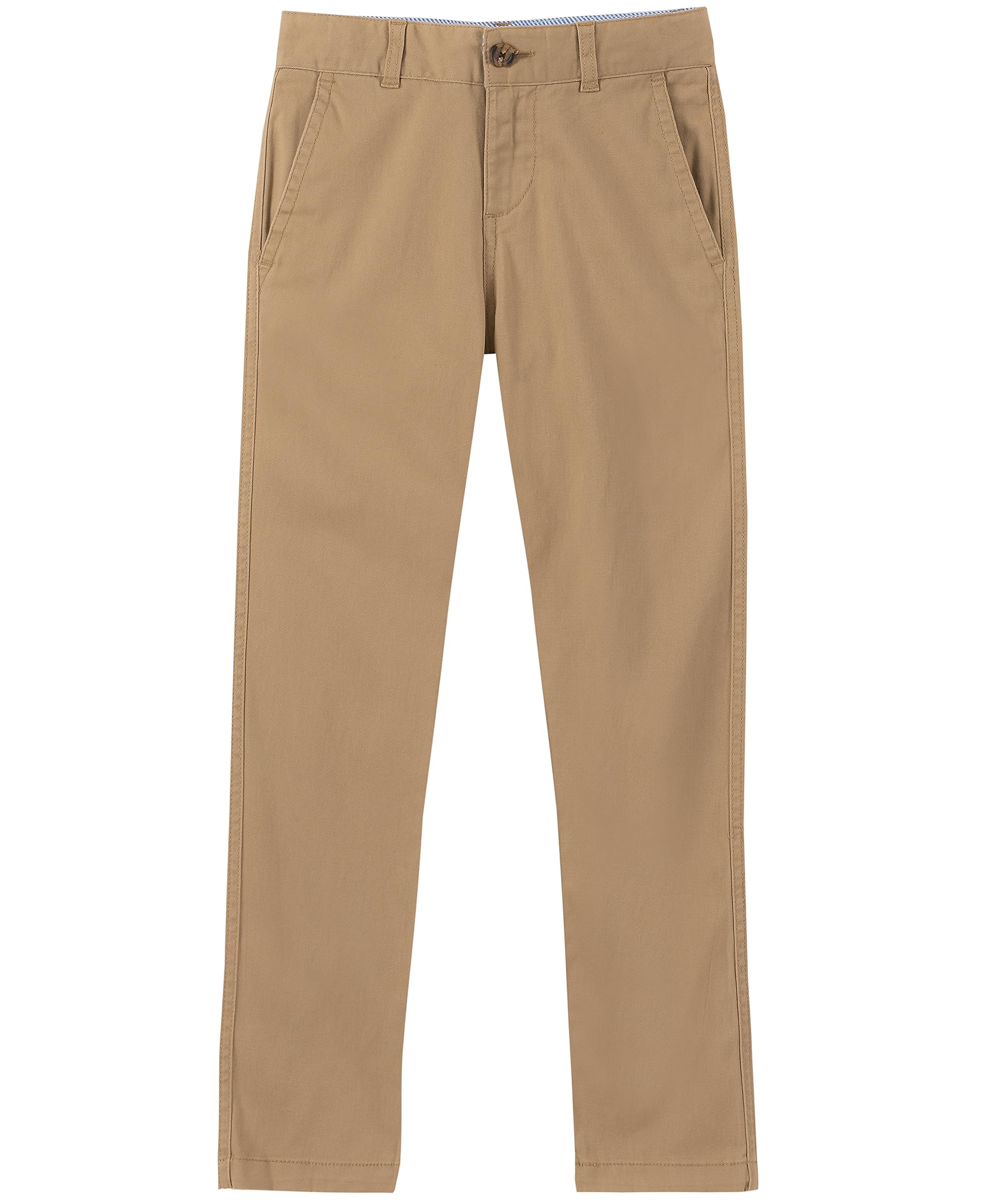 Tommy Hilfiger Boys' Academy Pants - Big Kids Size 8, Golden Khaki | Comfortable School Uniform Pants for Active Boys | Perfect for School, Playdates & Casual Outings