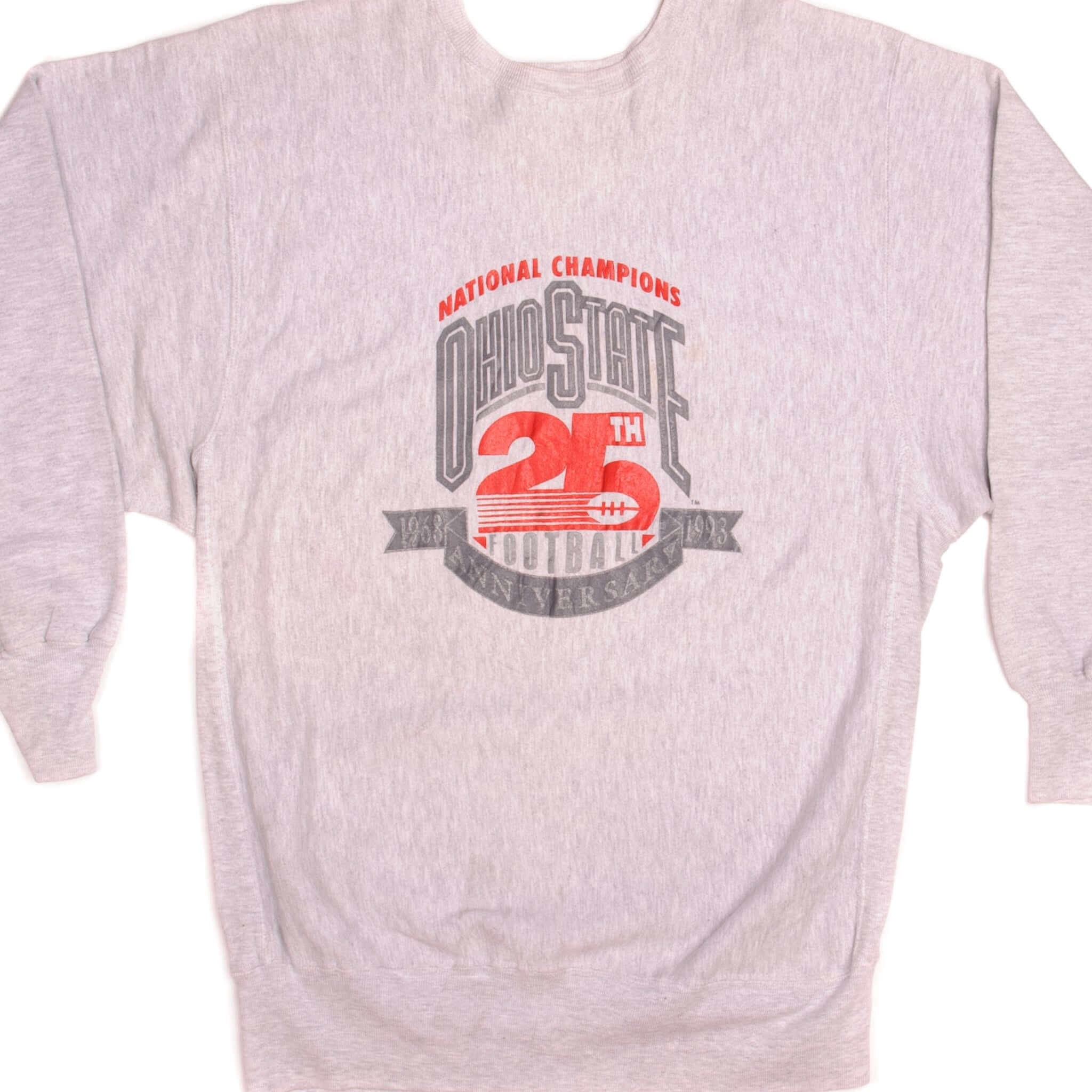 Vintage Champion Reverse Weave Ohio State Sweatshirt 1993 - Size 2XL - Made in USA - Retro College Hoodie for Men - Perfect for Game Day & Casual Wear