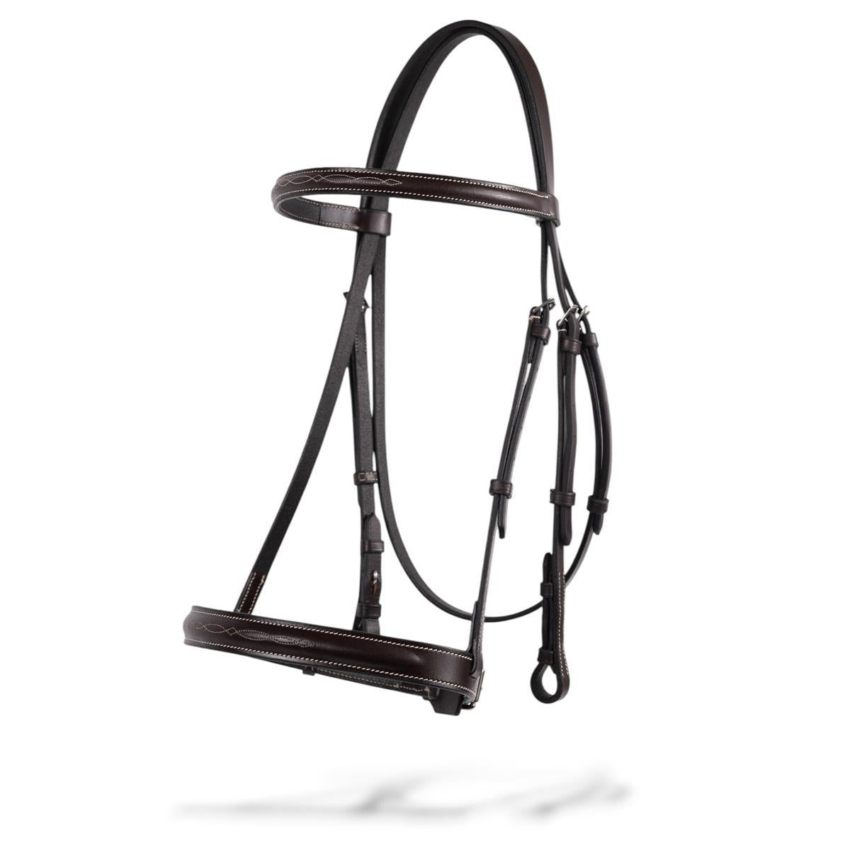 Jake Adams Premium Raised Fancy Stitched Hunter Bridle with 1