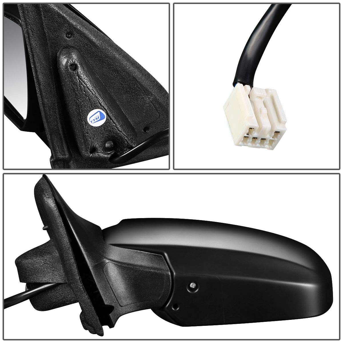 Auto Dynasty MA1320146 MA1321146 Pair OE Style Powered & Heated Side View Mirrors - Compatible with 2005-2006 Mazda Tribute | Perfect for Winter Driving & Enhanced Visibility