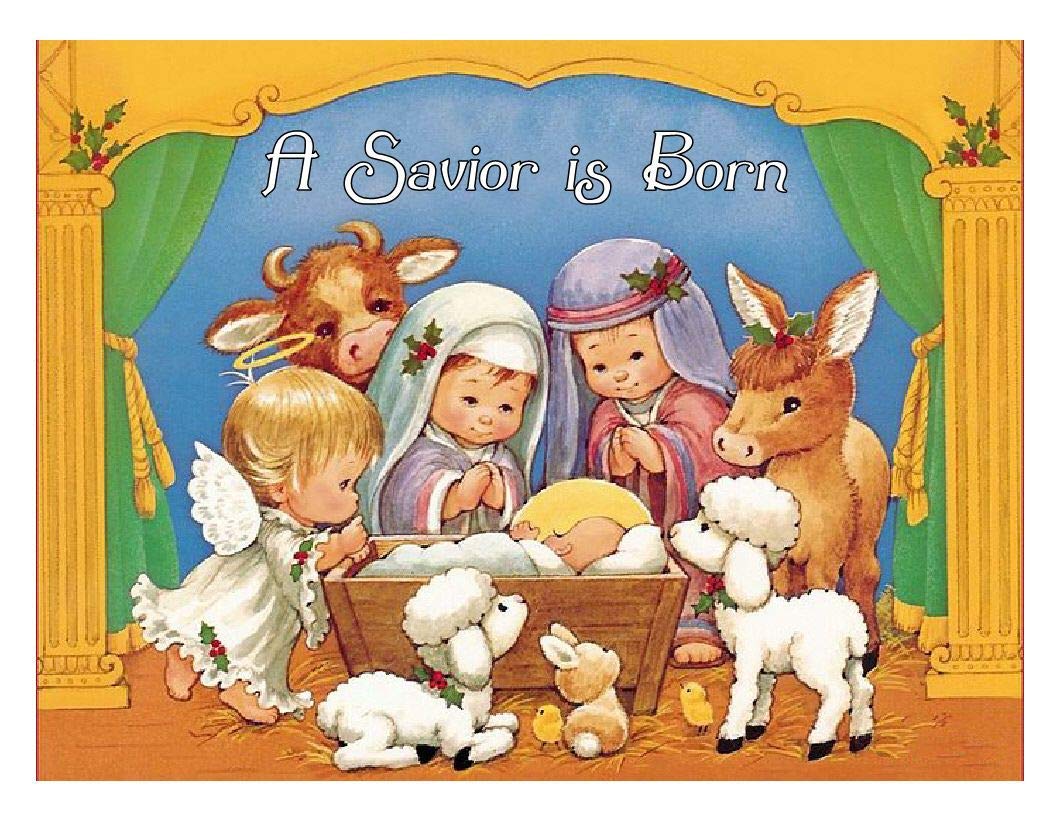 Edible Nativity Christmas Cake Topper - Perfect for Holiday Cakes, Cupcakes & Desserts | Christmas Party Decorations & Christian Celebrations
