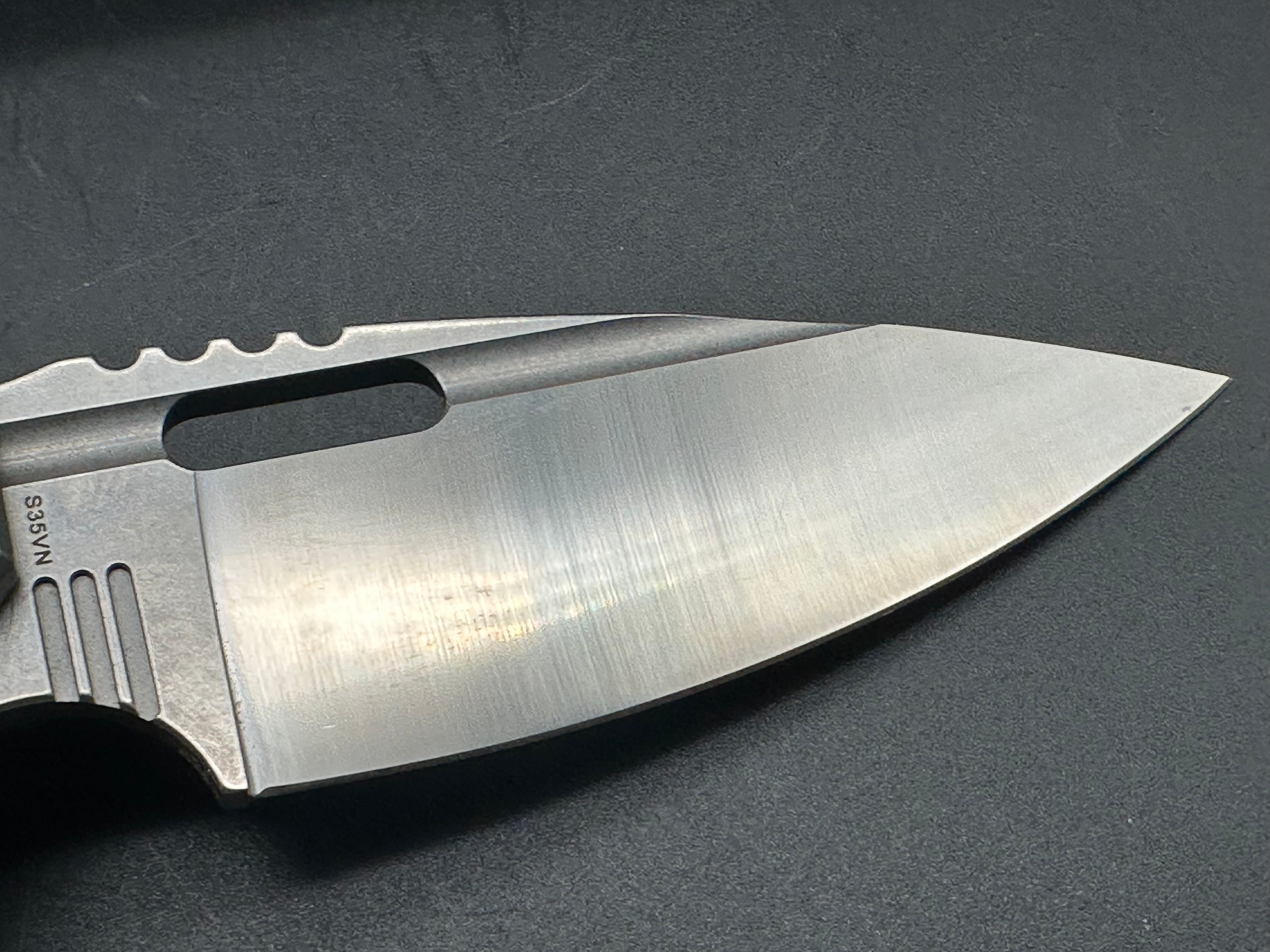BESTECH SHODAN Folding Pocket Knife - Carbon Fiber & Titanium Handle, S35VN Satin Blade (BT1910C) - EDC, Outdoor Camping, Hunting & Survival Gear