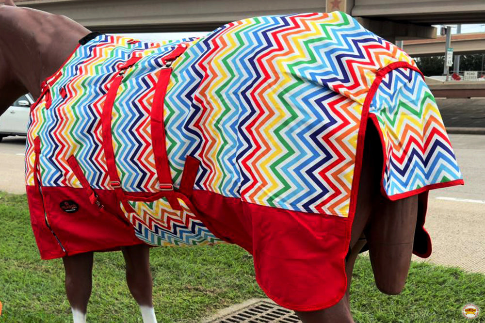 Hilason 1200D Winter Waterproof Turnout Horse Blanket with Belly Wrap - Heavy Duty 66