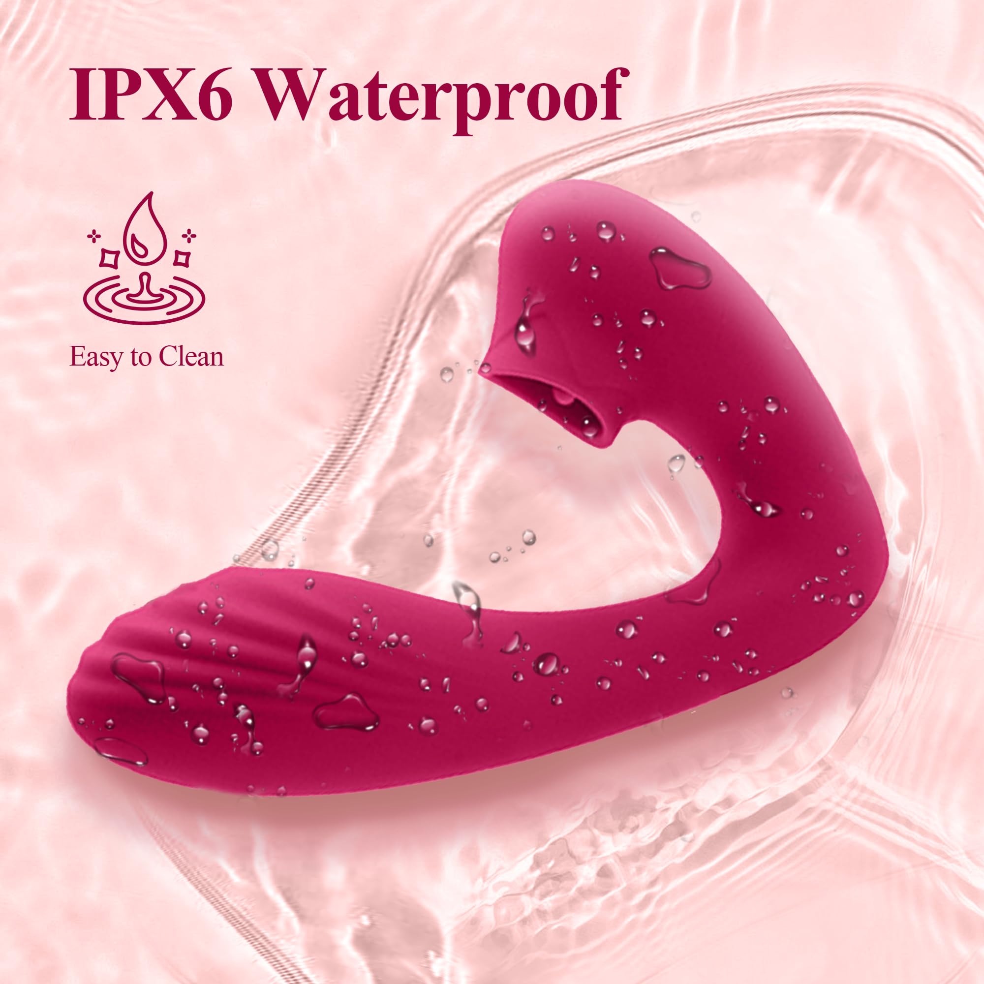 G Spot Vibrator & Clitoral Stimulator - Dual Action Tongue Licking Sex Toy for Women & Couples Play - Powerful Vibrating Adult Toy for Double Pleasure - Perfect for Solo Play & Romantic Nights